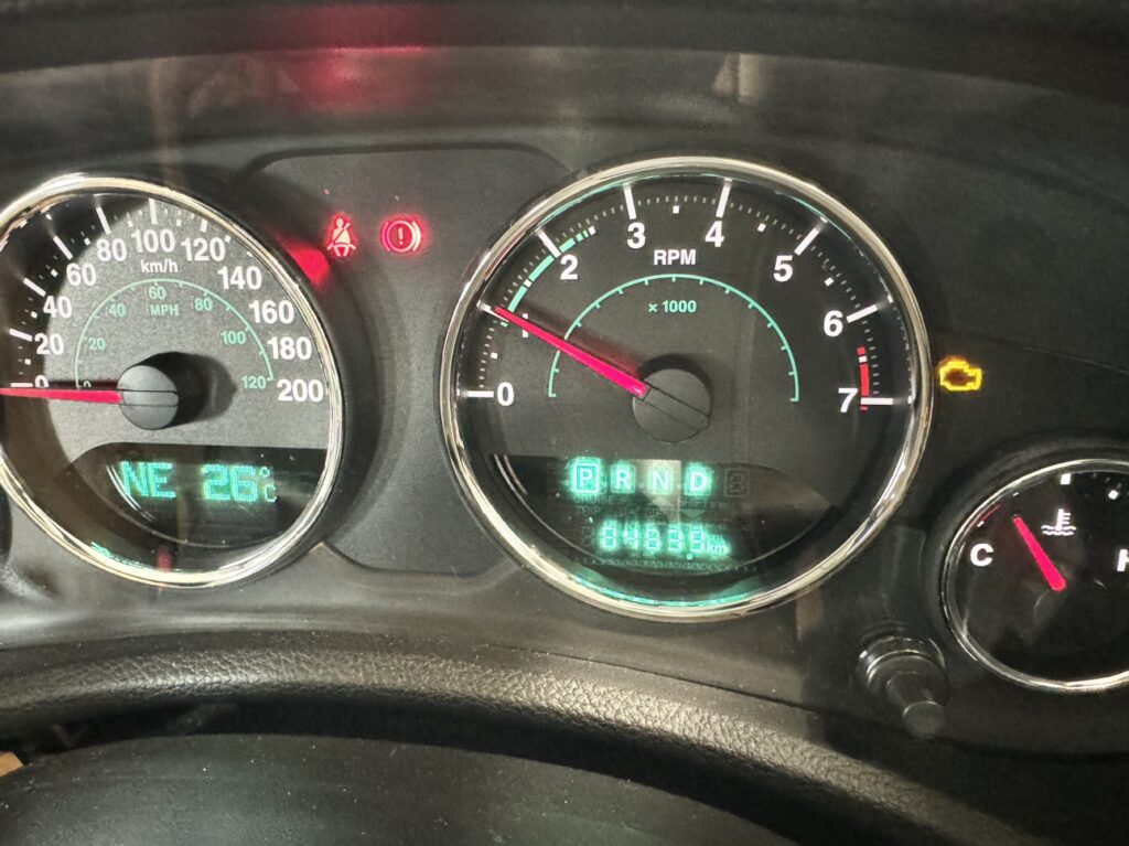 修理前のメータパネルの様子